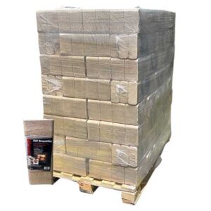 buy Blazers RUF Briquettes full pallet near me – eco-friendly hardwood heating fuel available near you with global delivery.